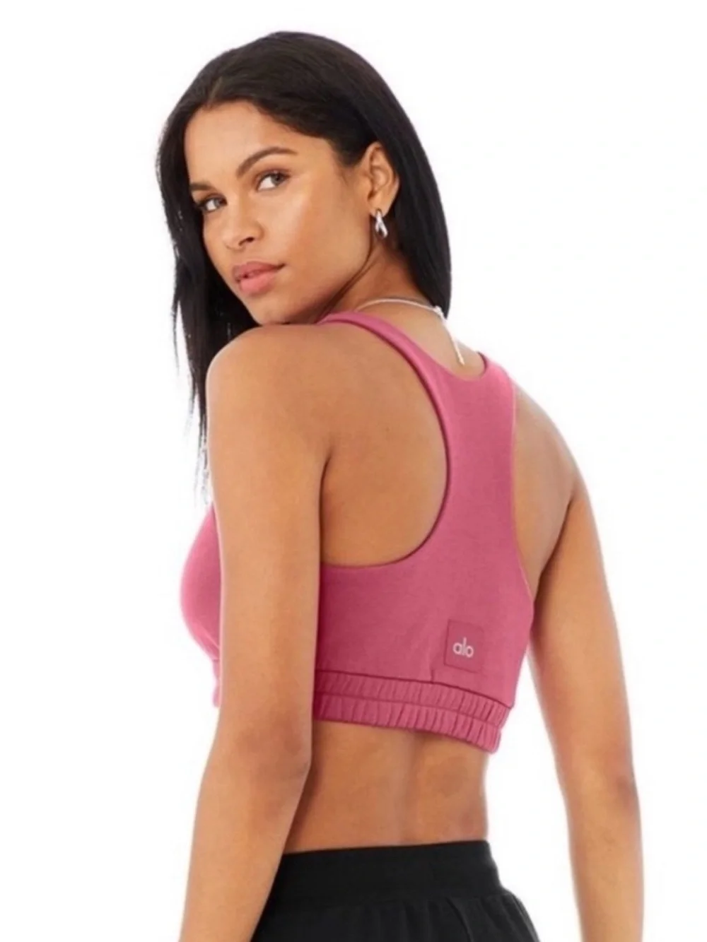 Alo Yoga Scoop Neck Sweatshirt Bra